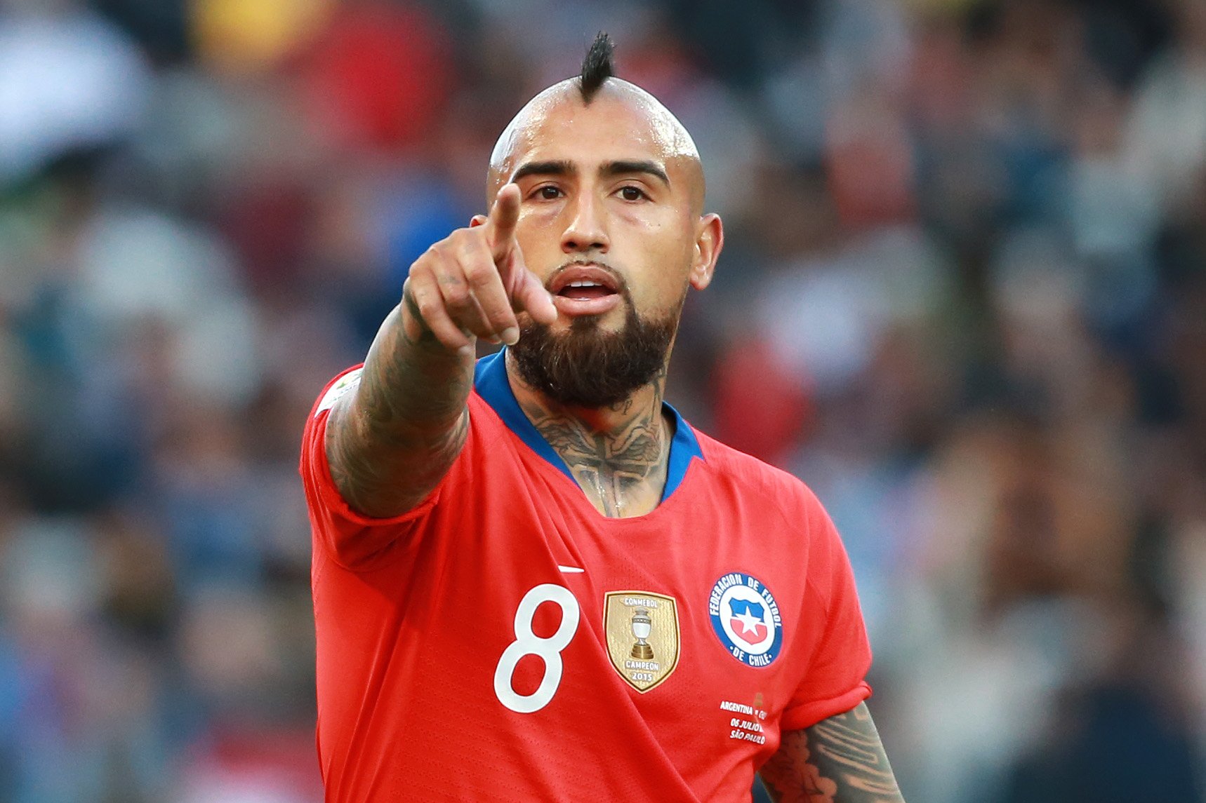 Vidal é hospitalizado no Chile após testar positivo para Covid-19