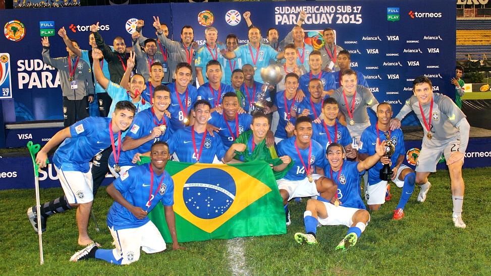 Brasil vence Argentina e é campeão sul-americano sub-17