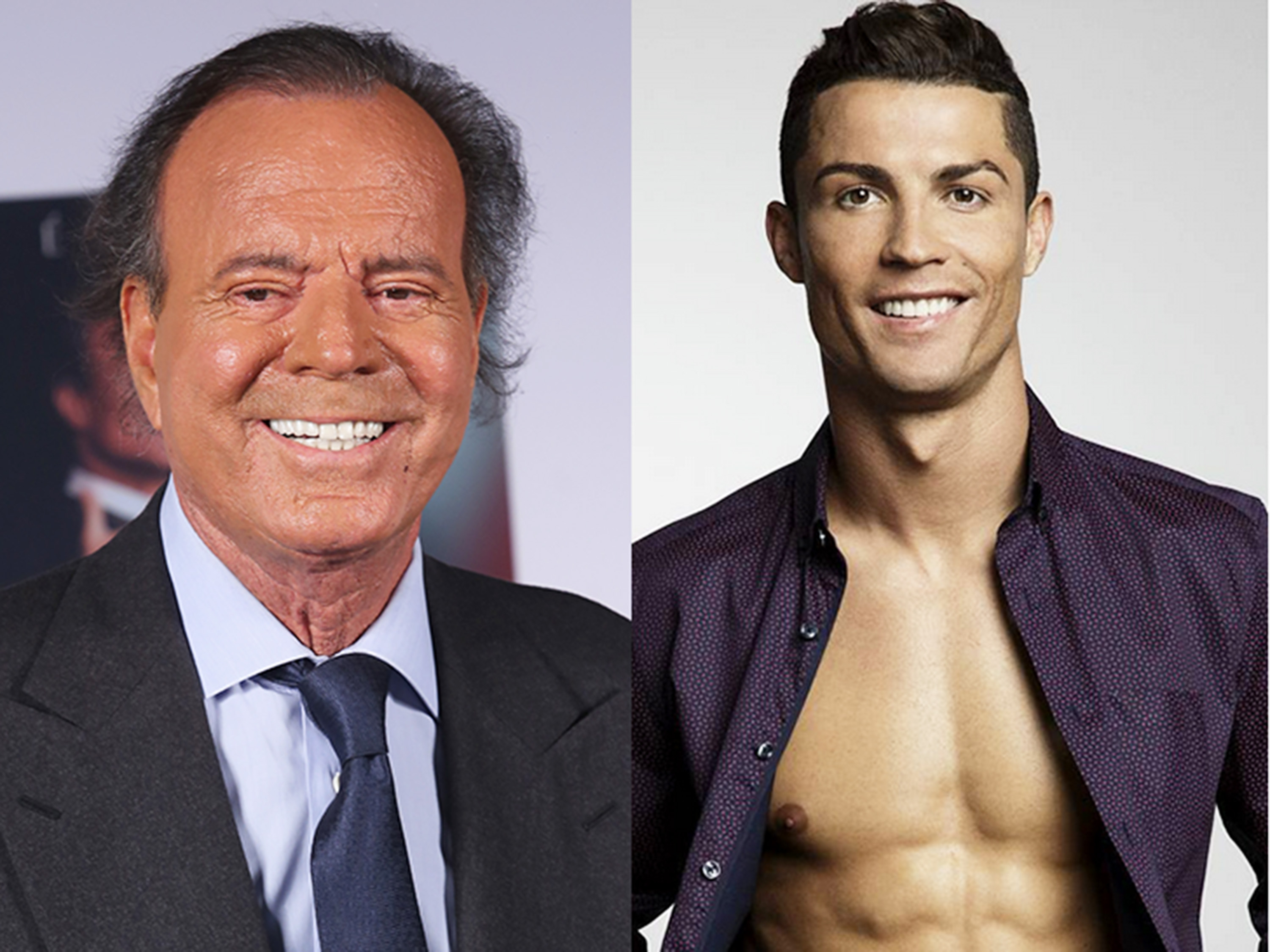 Julio Iglesias se rende a Cristiano Ronaldo: ‘Não é fácil ser bonito e jogar bem’