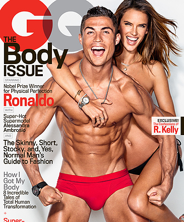 Cristiano Ronaldo faz ensaio com Alessandra Ambrósio e fala em jogar nos EUA