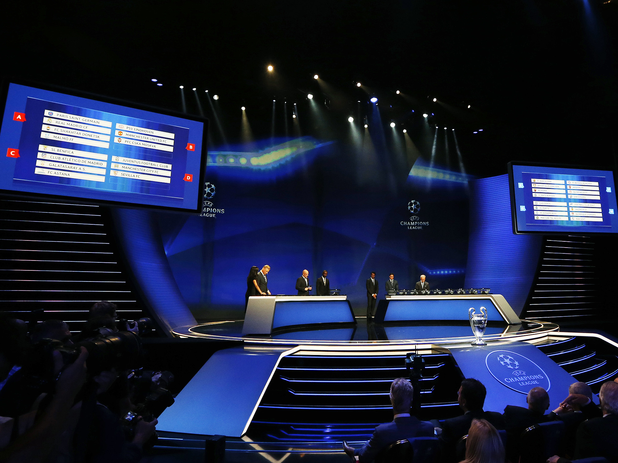 Liga dos Campeões terá Real x PSG e Juventus x City na fase de grupos