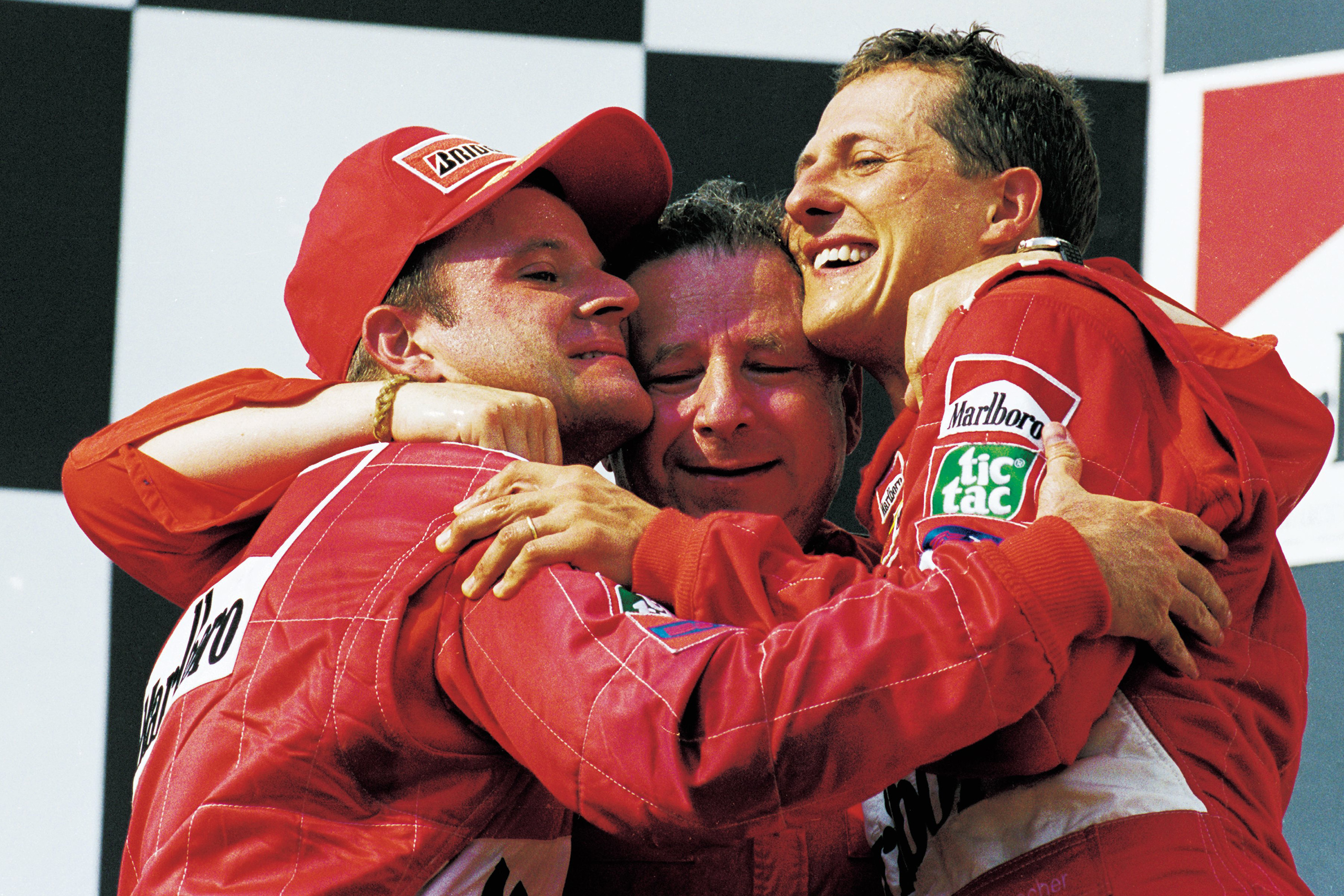 Barrichello e Schumacher