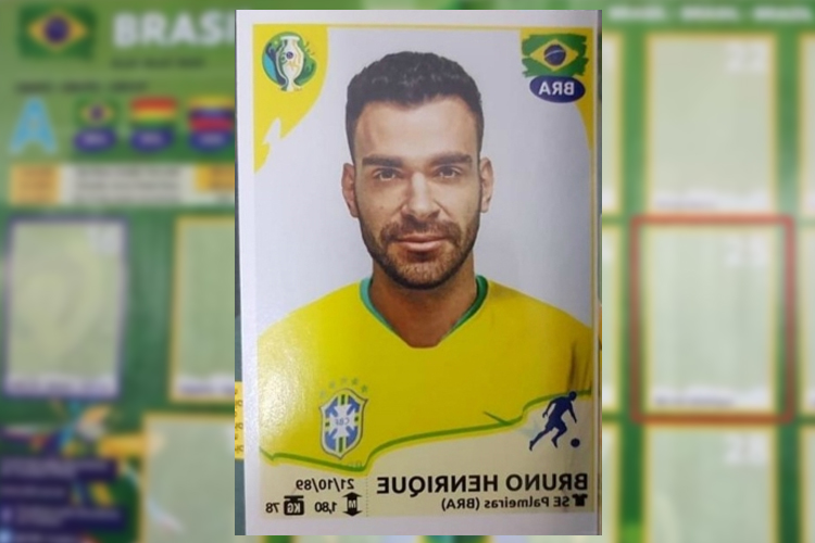 CBF responsabiliza Panini por Bruno Henrique no álbum da Copa América