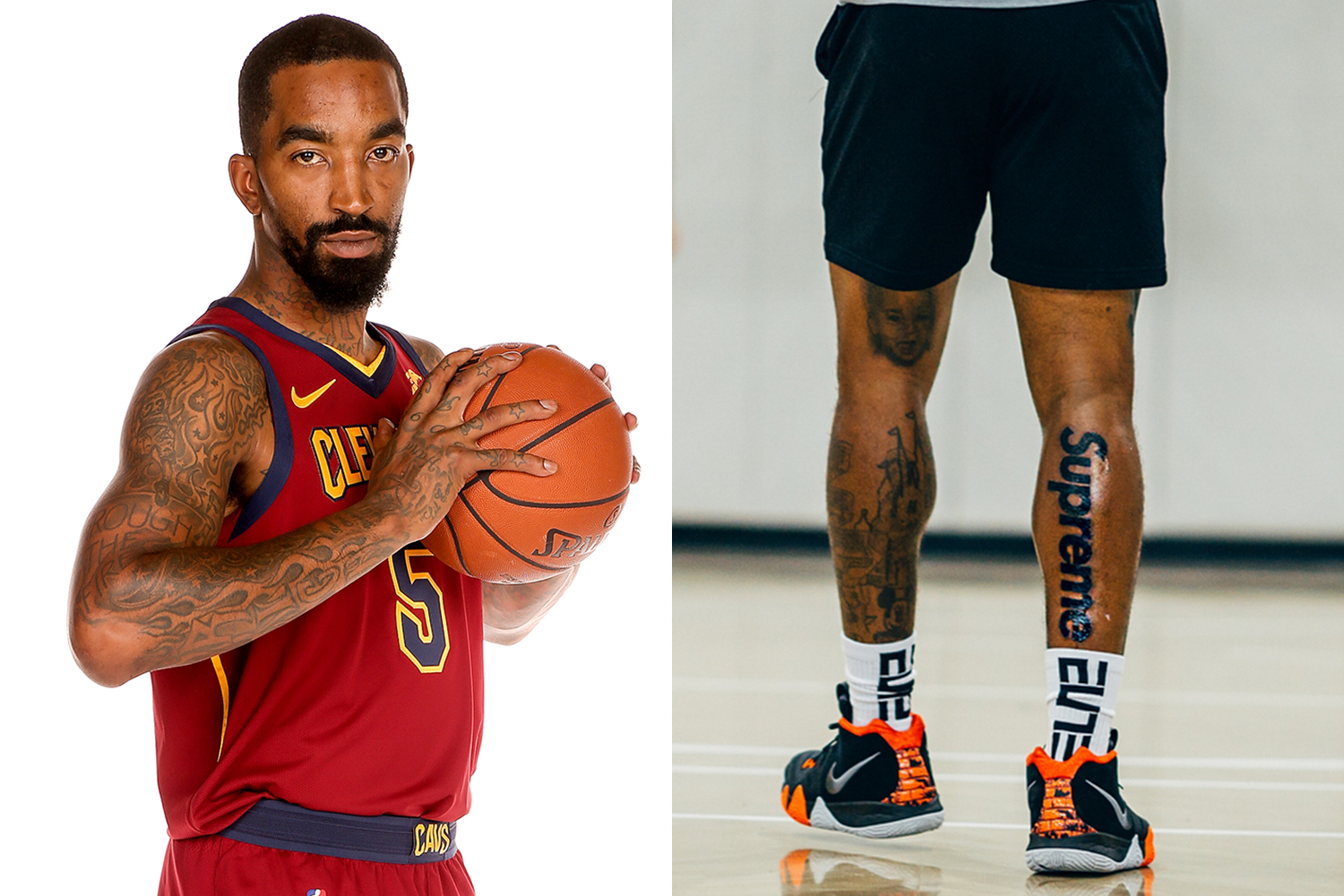 NBA proíbe JR Smith de exibir tatuagem de marca de roupa