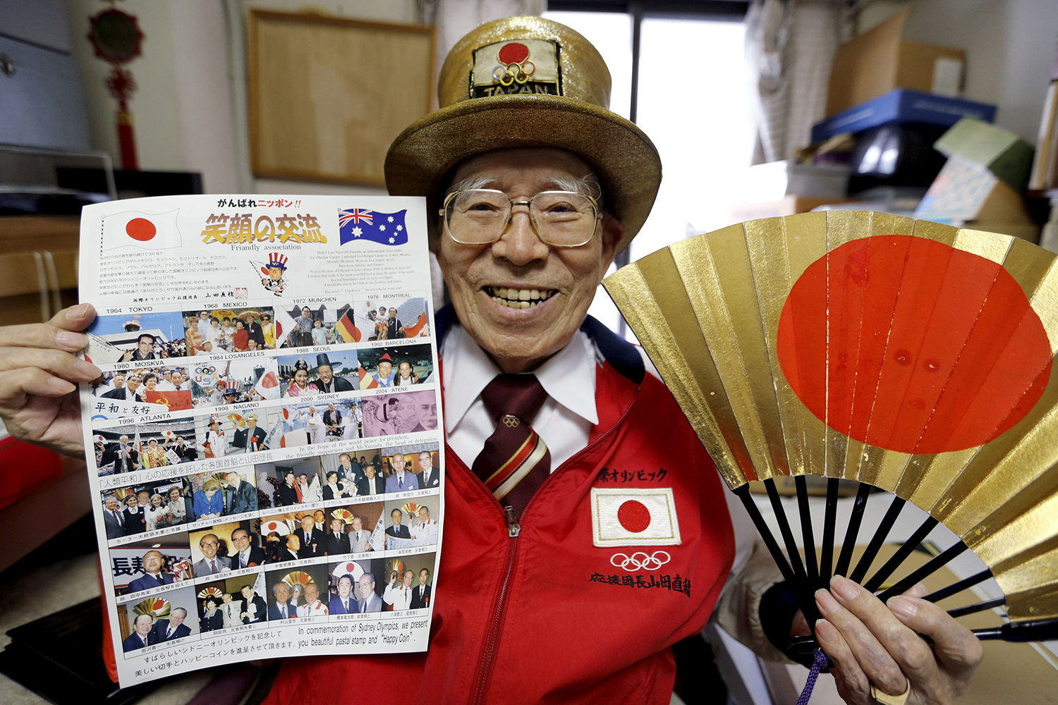 Torcedor japonês que foi a 14 Olimpíadas morre aos 92 anos