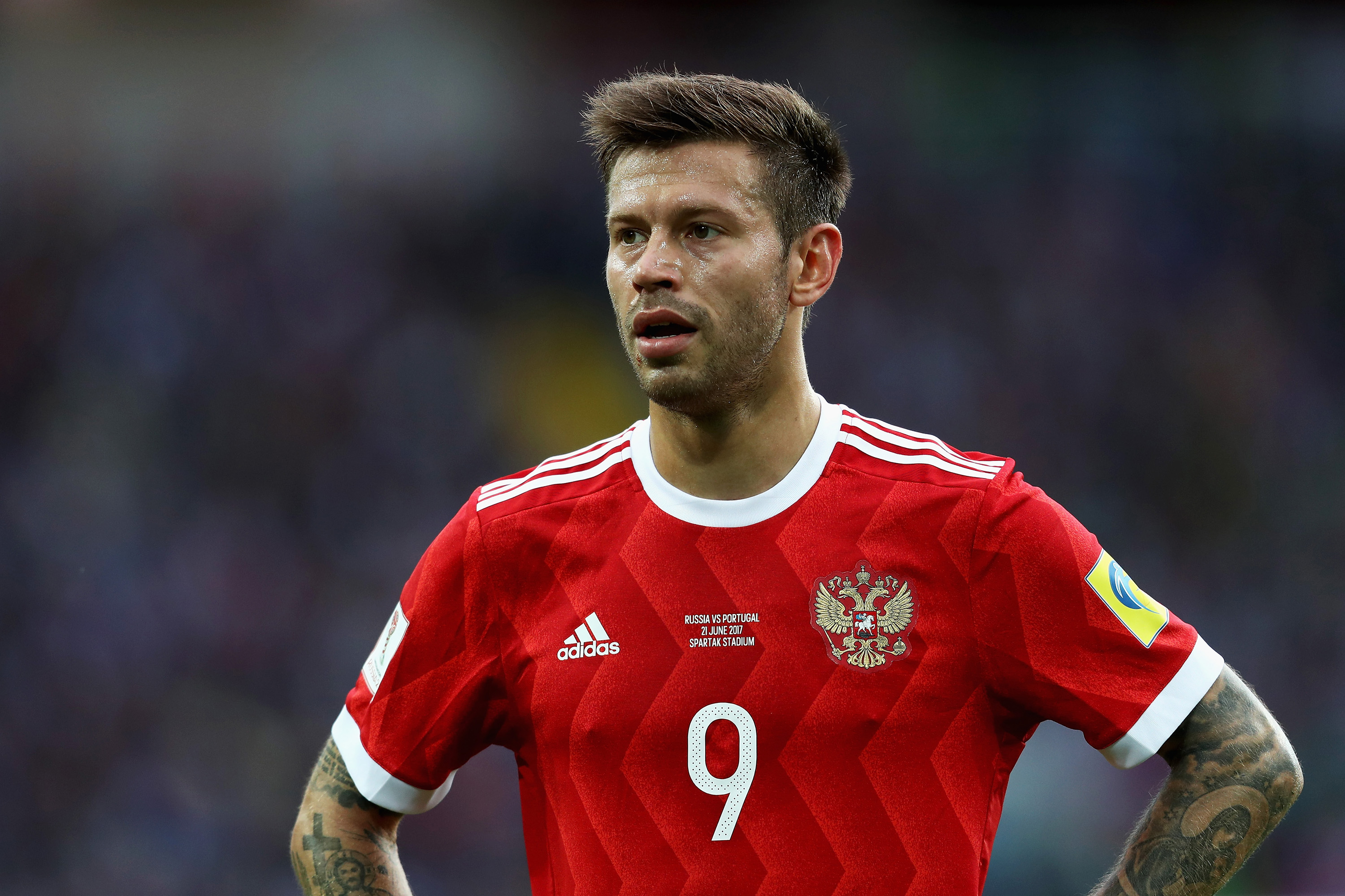 O atacante russo Fedor Smolov