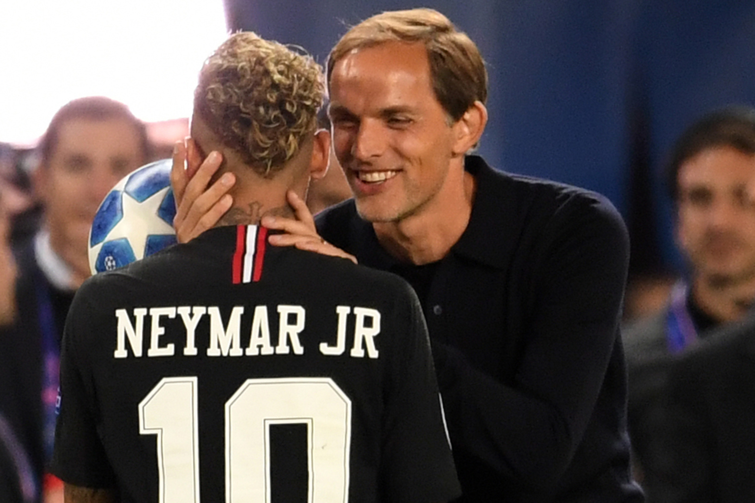 Thomas Tuchel e Neymar nos tempos de PSG -