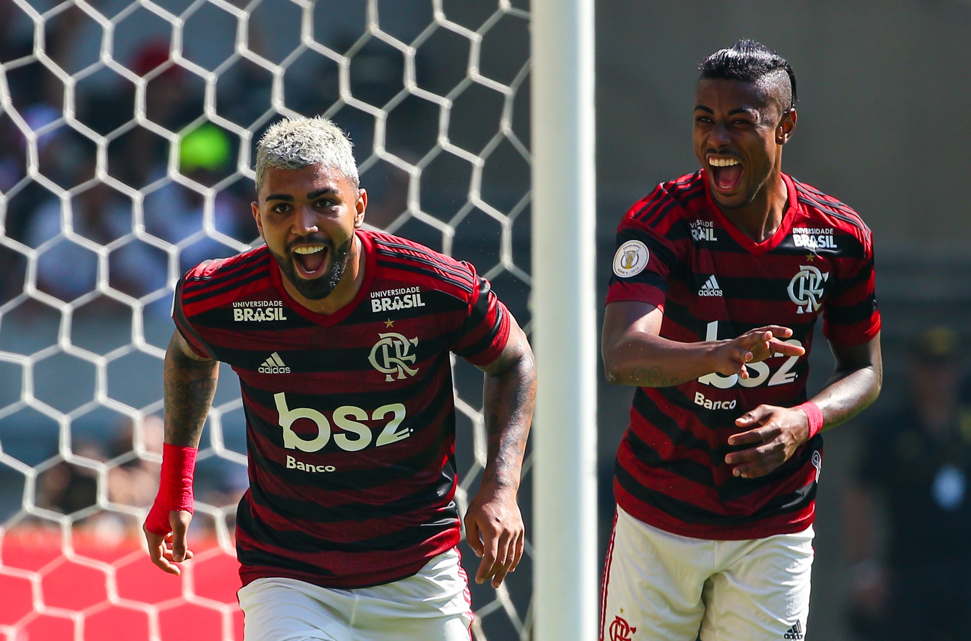 Gabriel Barbosa e Bruno Henrique, do Flamengo