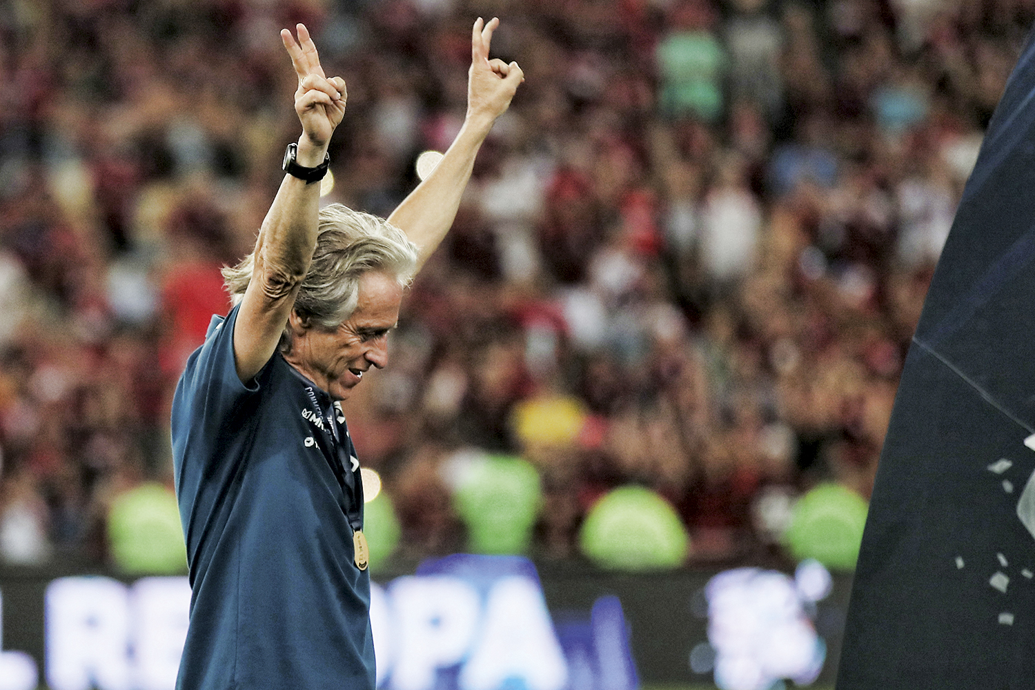 O técnico Jorge Jesus virou ídolo do Flamengo