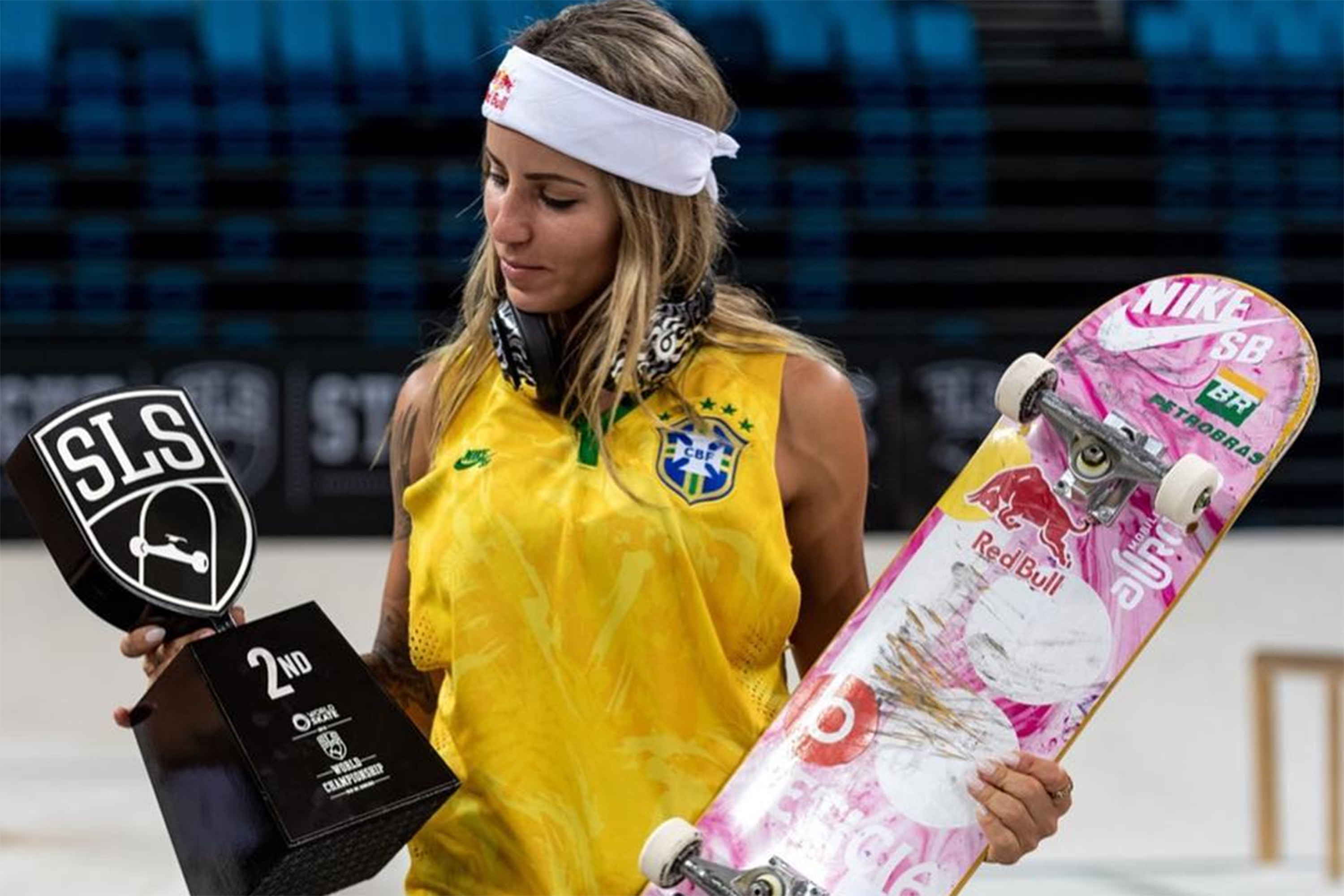 Letícia Bufoni é vice-campeã do Street League, o Mundial de skate, no Rio
