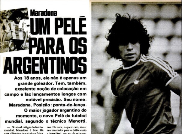 ‘Pelé argentino’: a estreia de Maradona na PLACAR em 1978