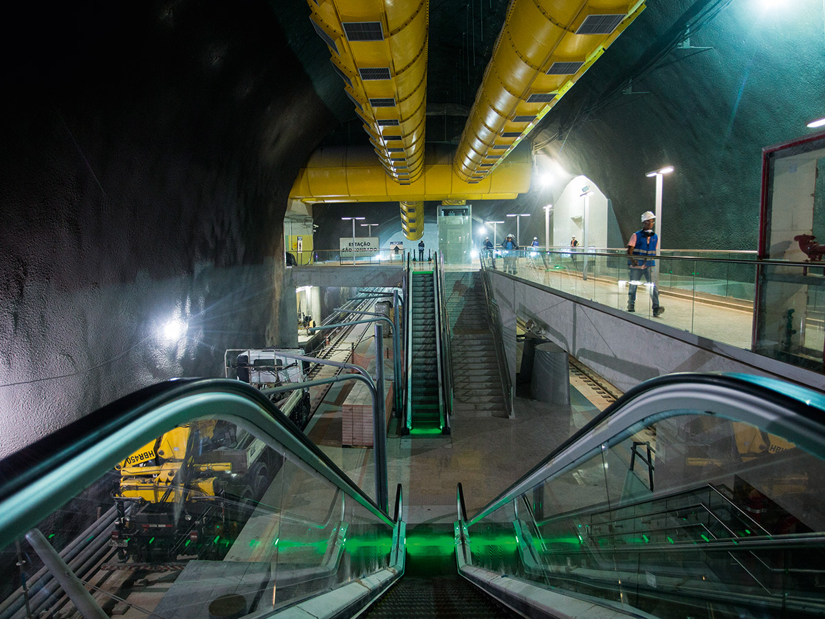Metrô da Olimpíada está a R$ 1 bilhão de ficar pronto