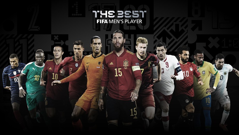 Finalistas do prêmio de melhor jogador do ano do Fifa The Best : r