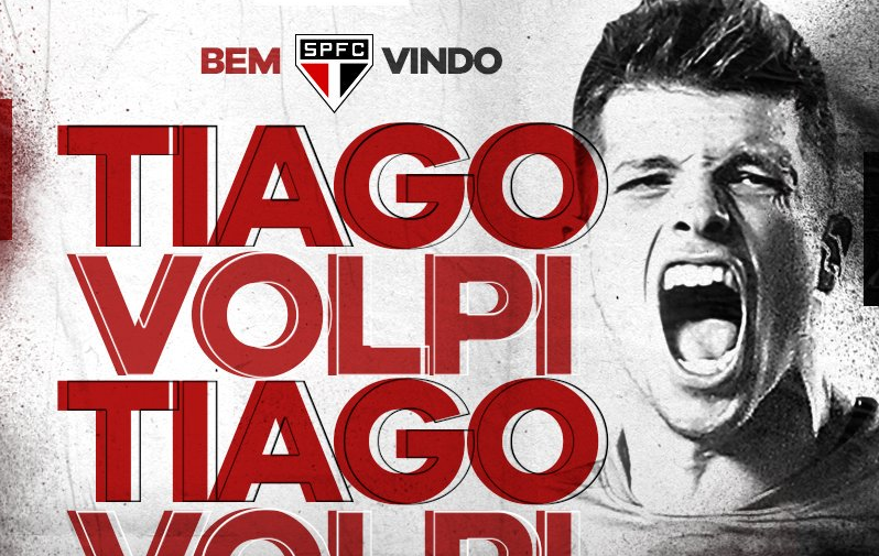 São Paulo anunciou chegada de Tiago Volpi no Twitter