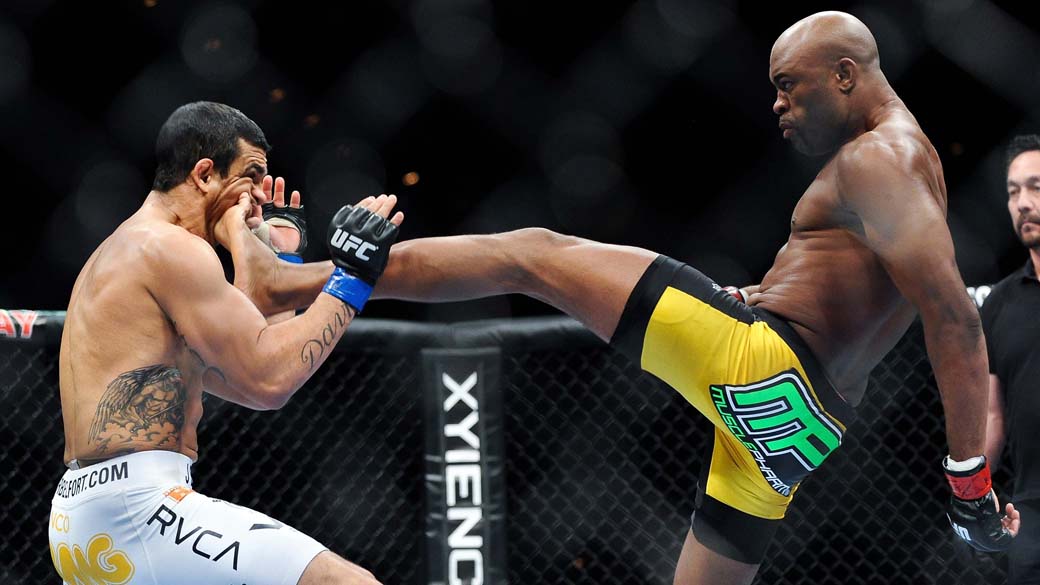 UFC planeja revanche histórica entre Anderson Silva e Vitor Belfort