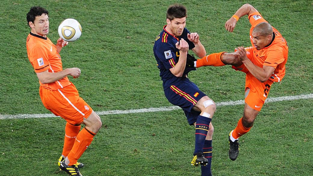 Espanha x Holanda na final de 2010, em Johannesburgo: quatro anos depois, a revanche