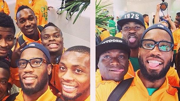 Já no Brasil, os craques da Copa capricham nas ‘selfies’