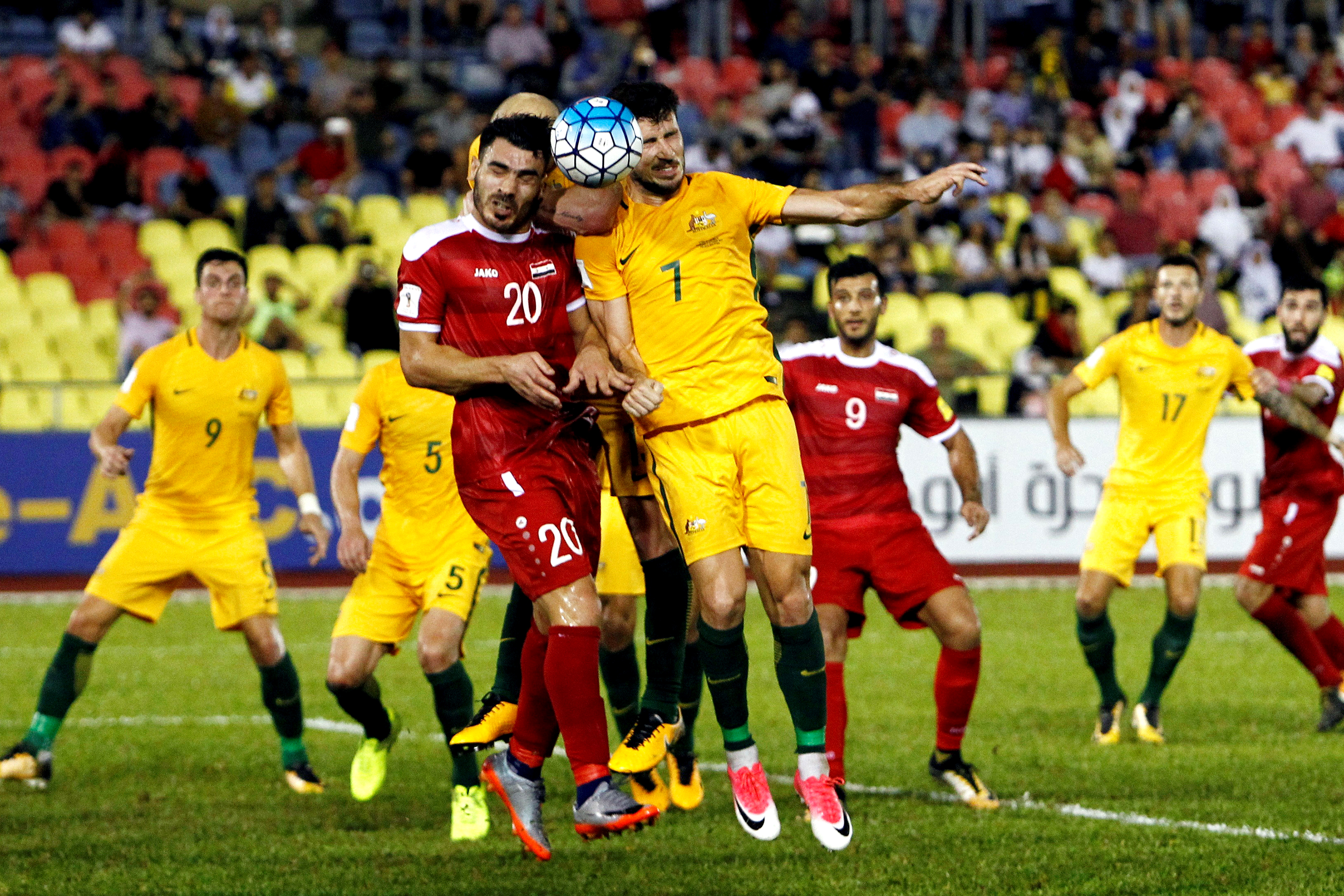 Copa 2018: Síria empata com Austrália no 1º jogo da repescagem