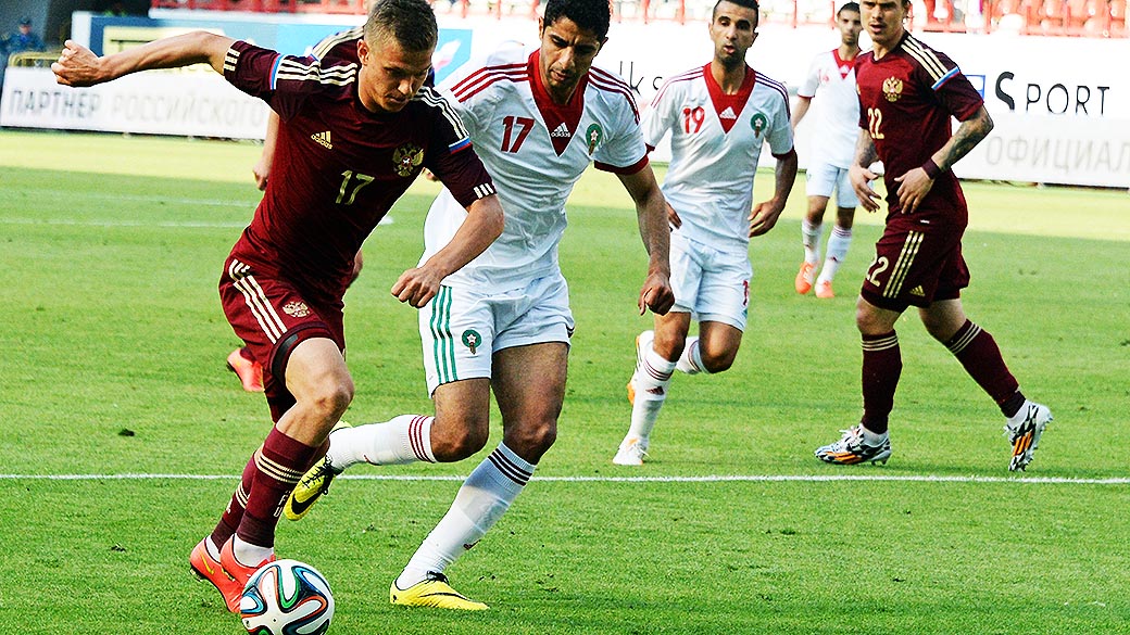 Em amistoso, Rússia vence Marrocos por 2 a 0 em Moscou