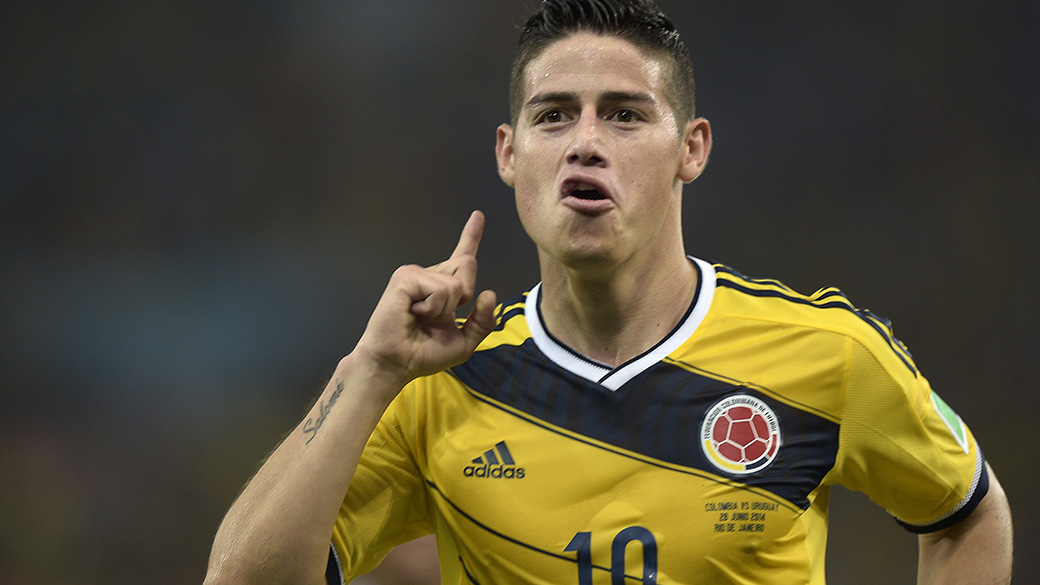Classe de James Rodríguez afunda Uruguai no Maracanã