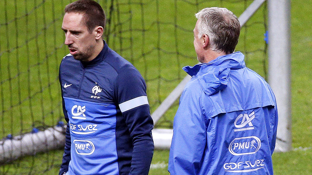 Com dores nas costas, Ribery não vem ao Brasil