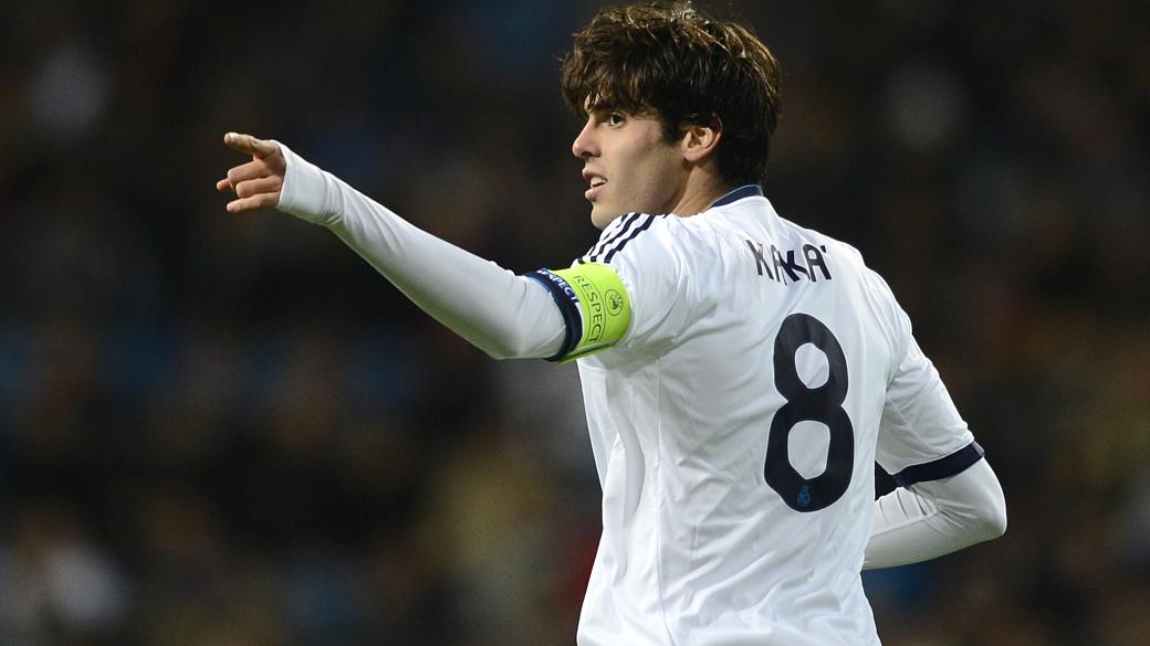 Kaká fez o terceiro gol na vitória do Real Madrid