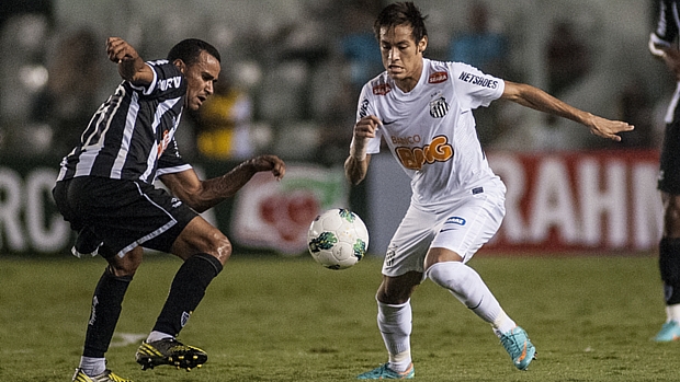 Neymar faz golaço, mas Santos empata com Atlético-MG