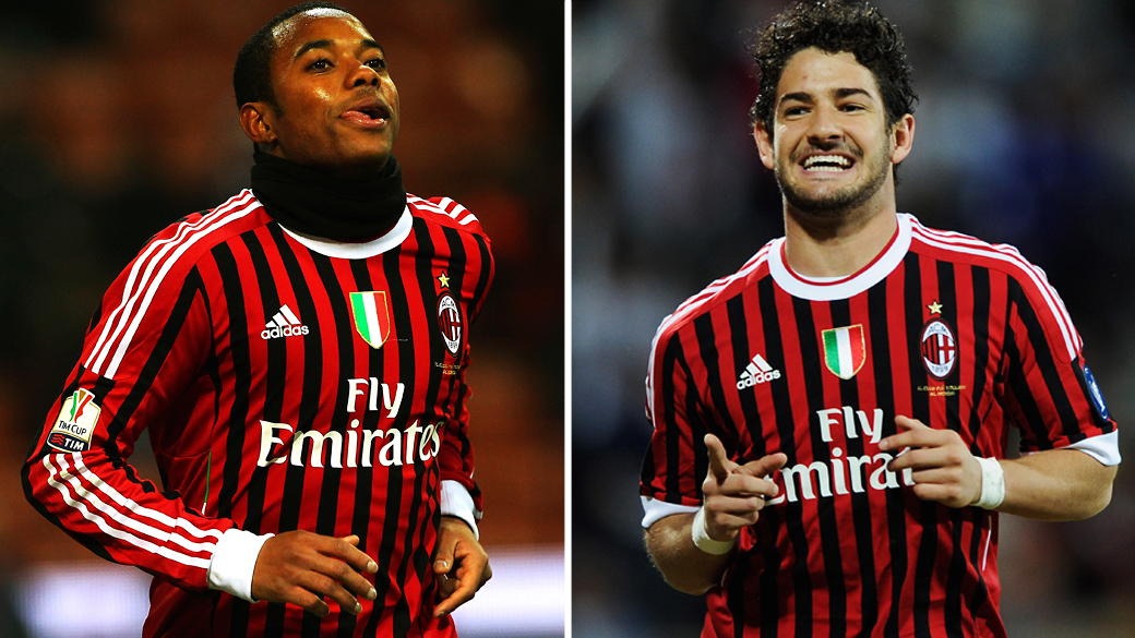 Robinho e Pato recebem 10,4 milhões de reais por ano no Milan