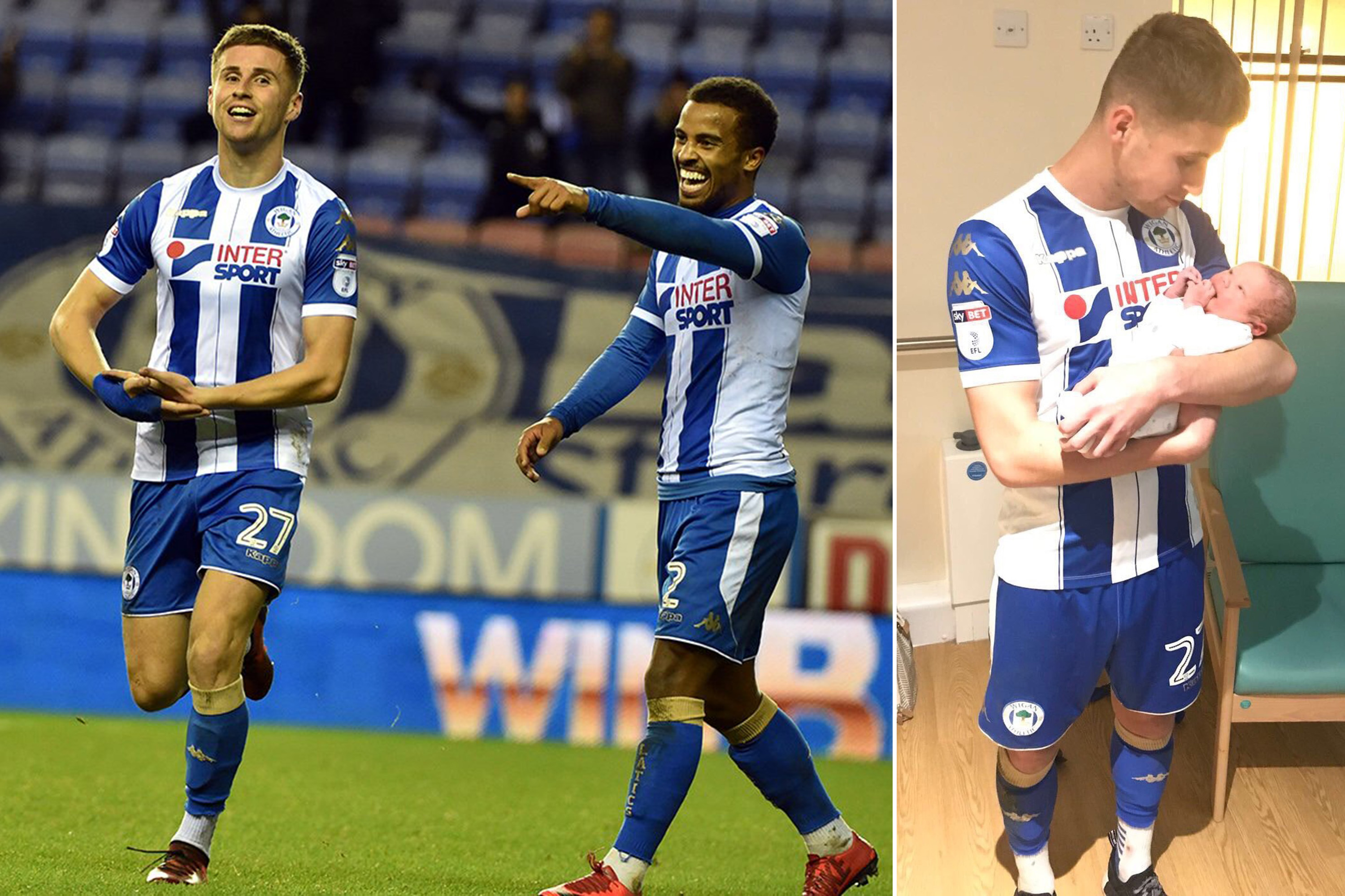 Inglês marca dois gols, é substituído e assiste parto do filho