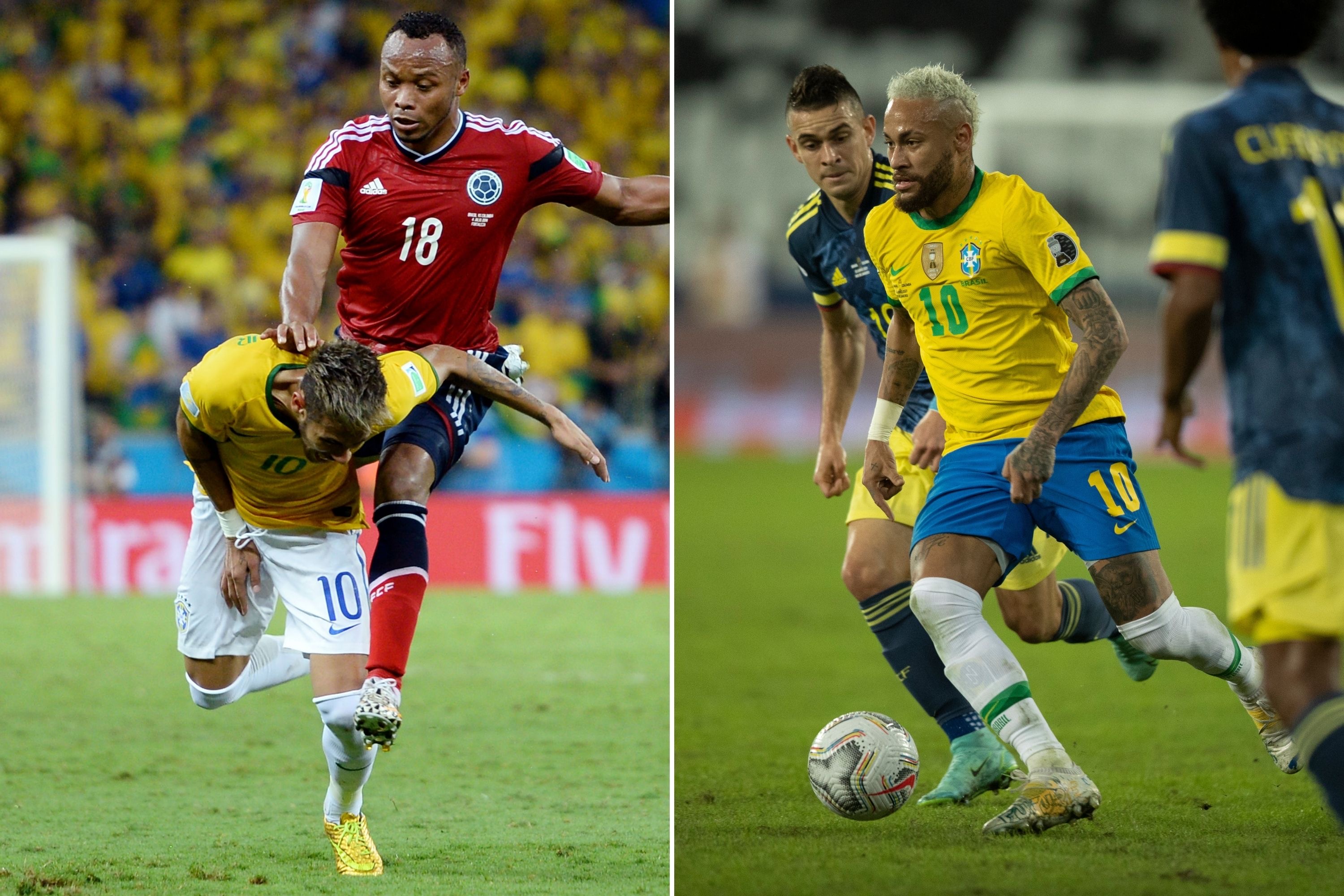 Um gol, brigas e lesão: o histórico de Neymar x Colômbia em jogos oficiais