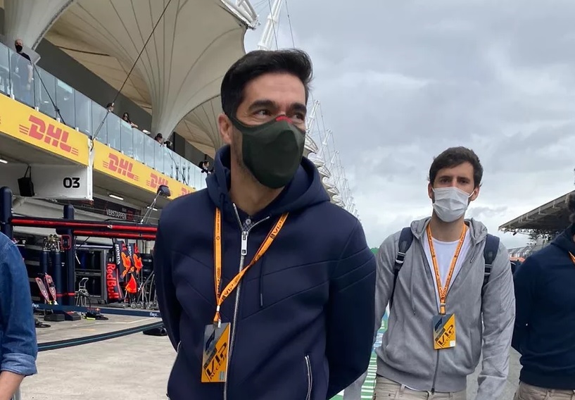 F1: Abel Ferreira visita Interlagos e revela torcida por Lando Norris