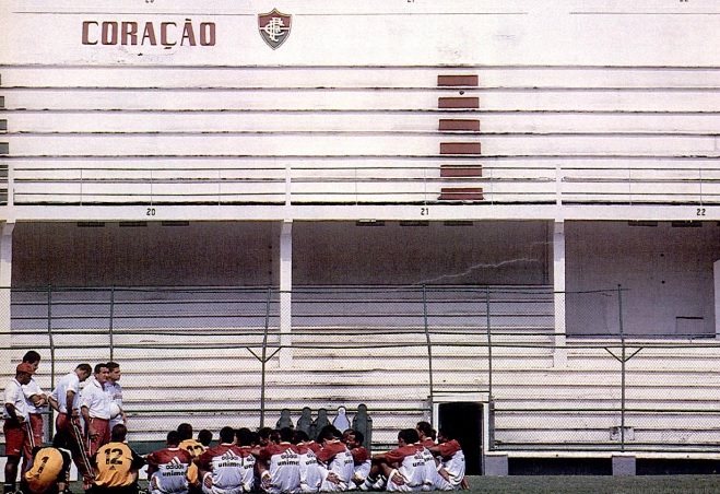 Carlos Alberto Parreira comanda treino do Fluminense em 1999