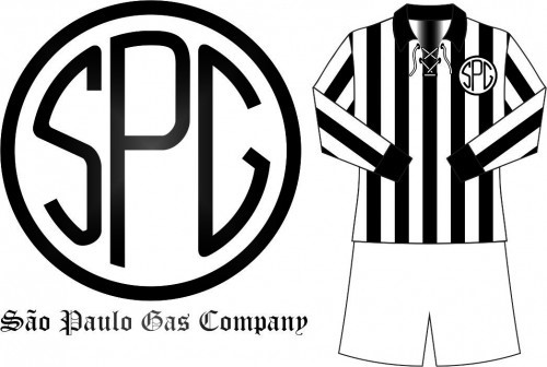 Uniforme do São Paulo Gaz Company, de 1895 - Arquivo/Reprodução