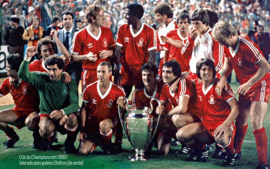 O Nottingham Forrest bicampeão da Champions em 1980