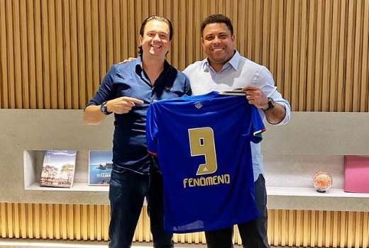 Ronaldo e o presidente do Cruzeiro