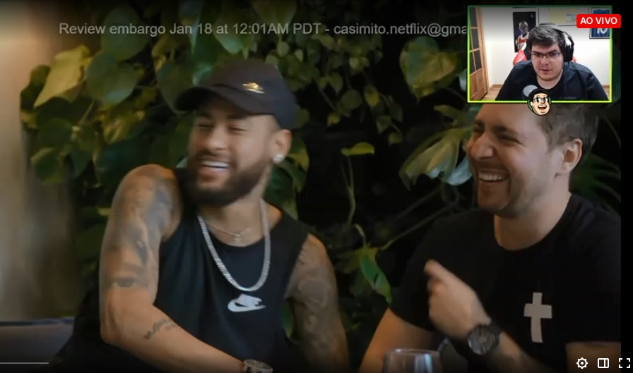 Live de Casimiro com Neymar