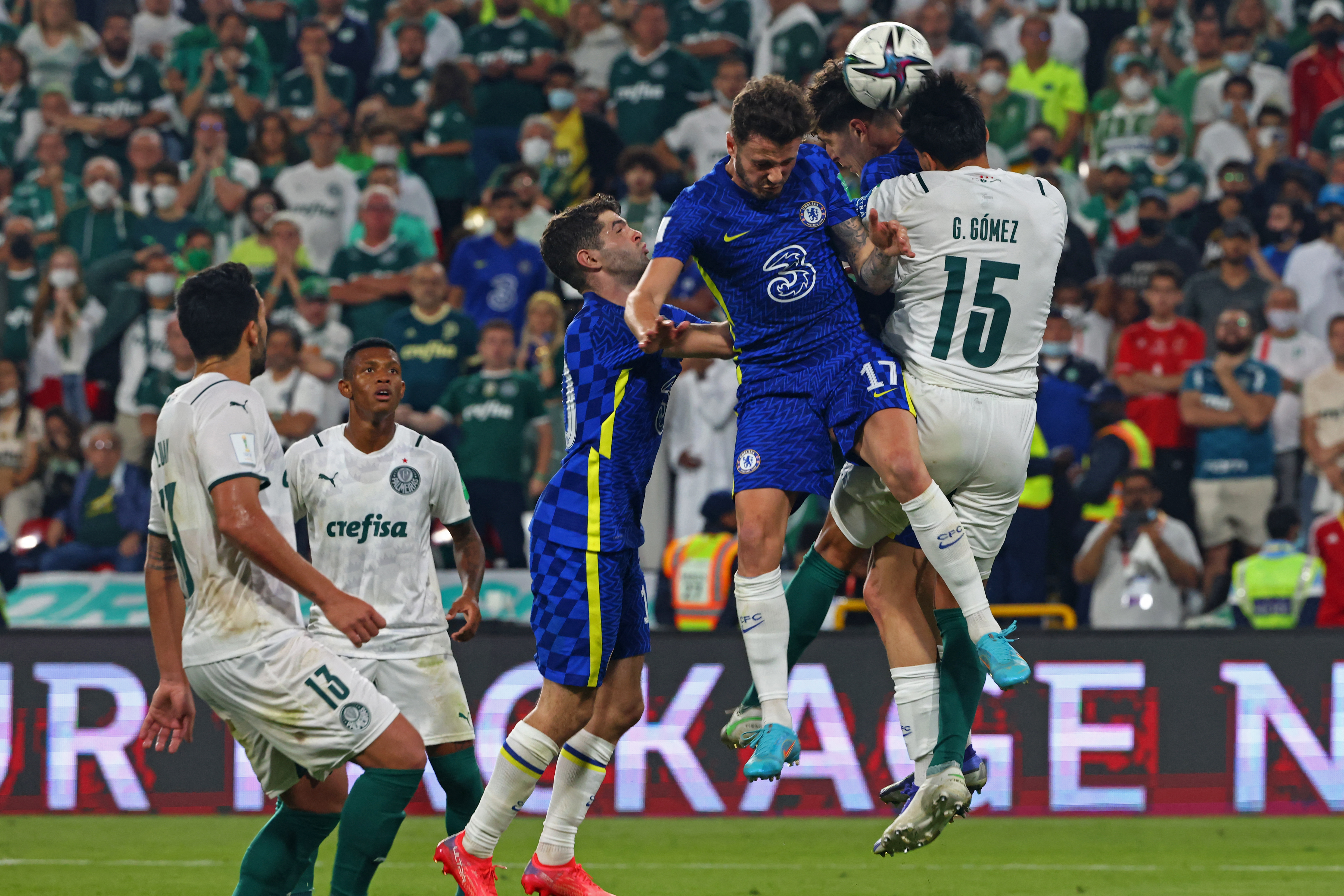 Chelsea domina, e Palmeiras só leva a melhor na defesa: a final em números