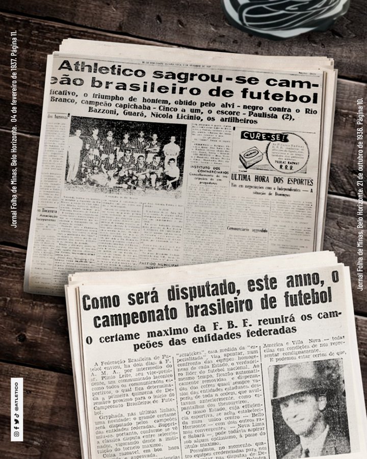 1937 Atlético Repercussão da Copa dos Campeões -