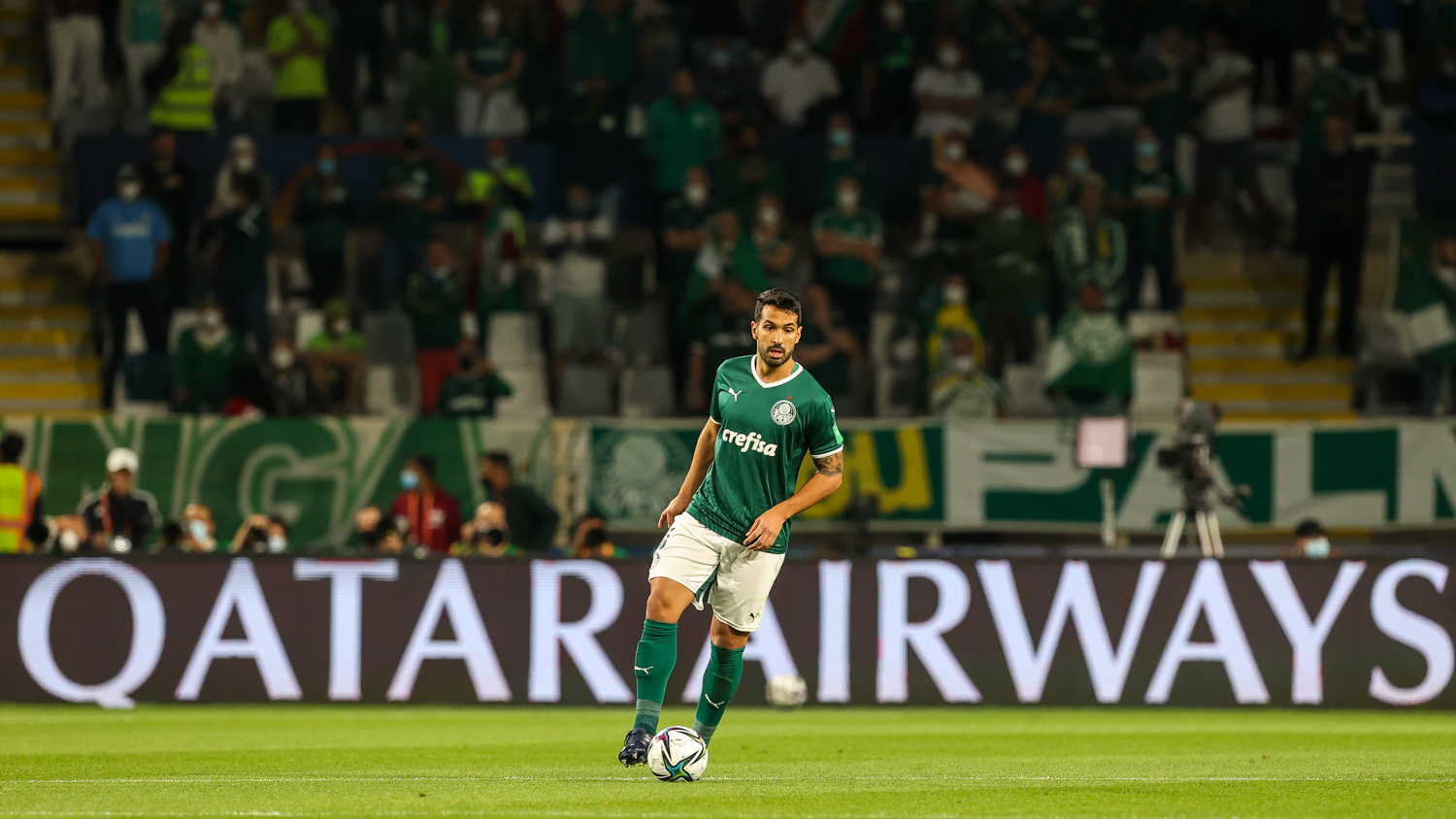 Luan durante o jogo entre Palmeiras e Al Ahly na semifinal do Mundial -