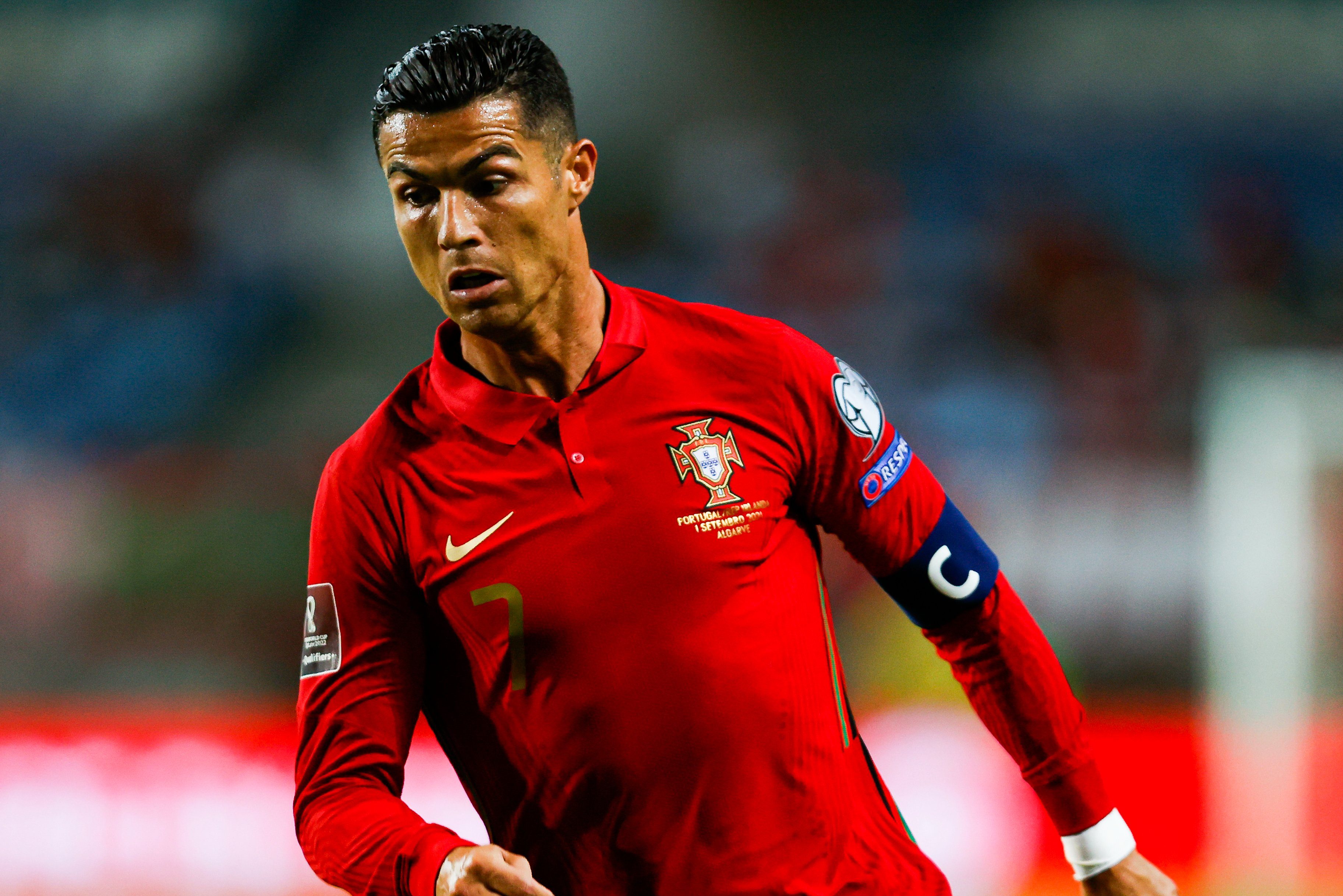 Cristiano Ronaldo em ação pela seleção de Portugal -