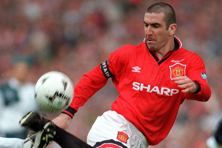 Cantona em ação pelo United, em 1998 -