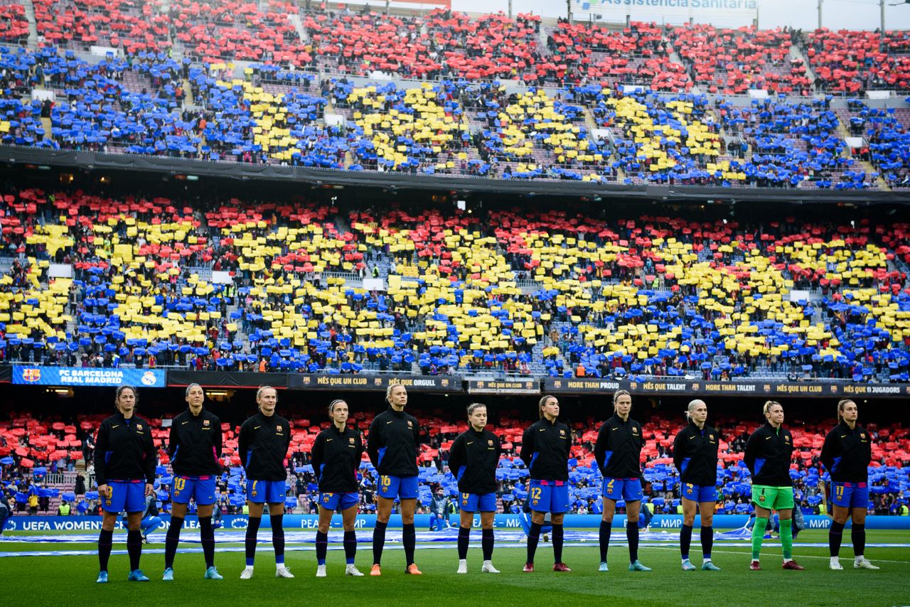 Barcelona x Real Madrid quebra recorde de público do futebol feminino