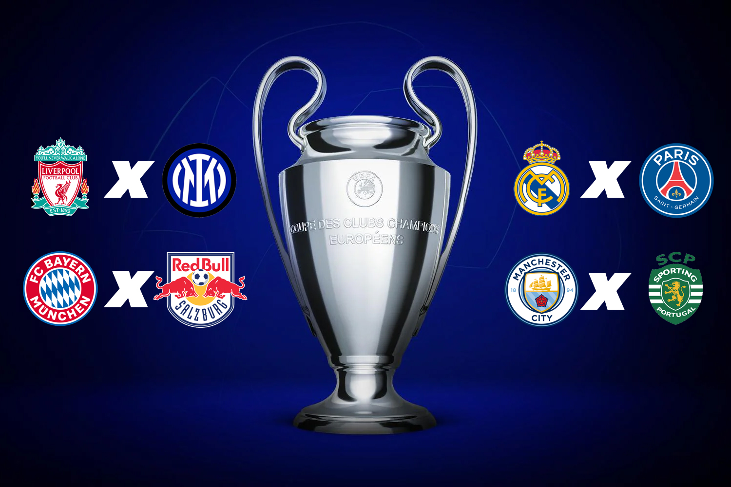 Veja confrontos da quartas de final da Champions League