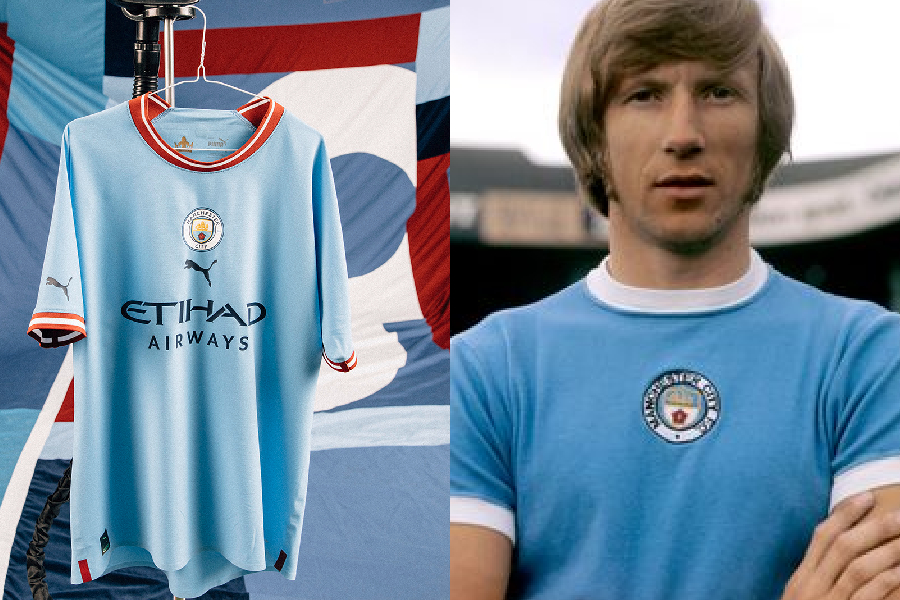 Nova camisa do Manchester City homenageia ídolo da década de 60