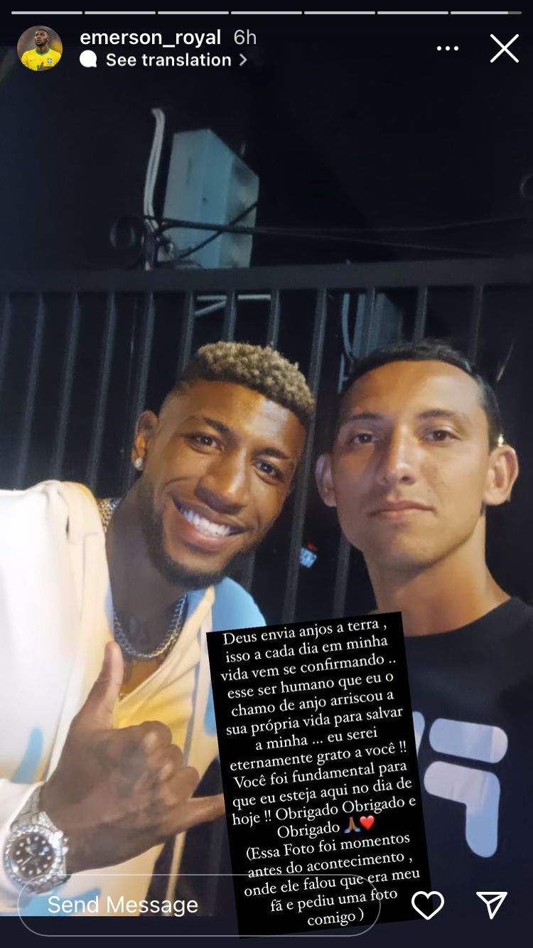 Foto tirada por Emerson antes da tentativa de assalto -