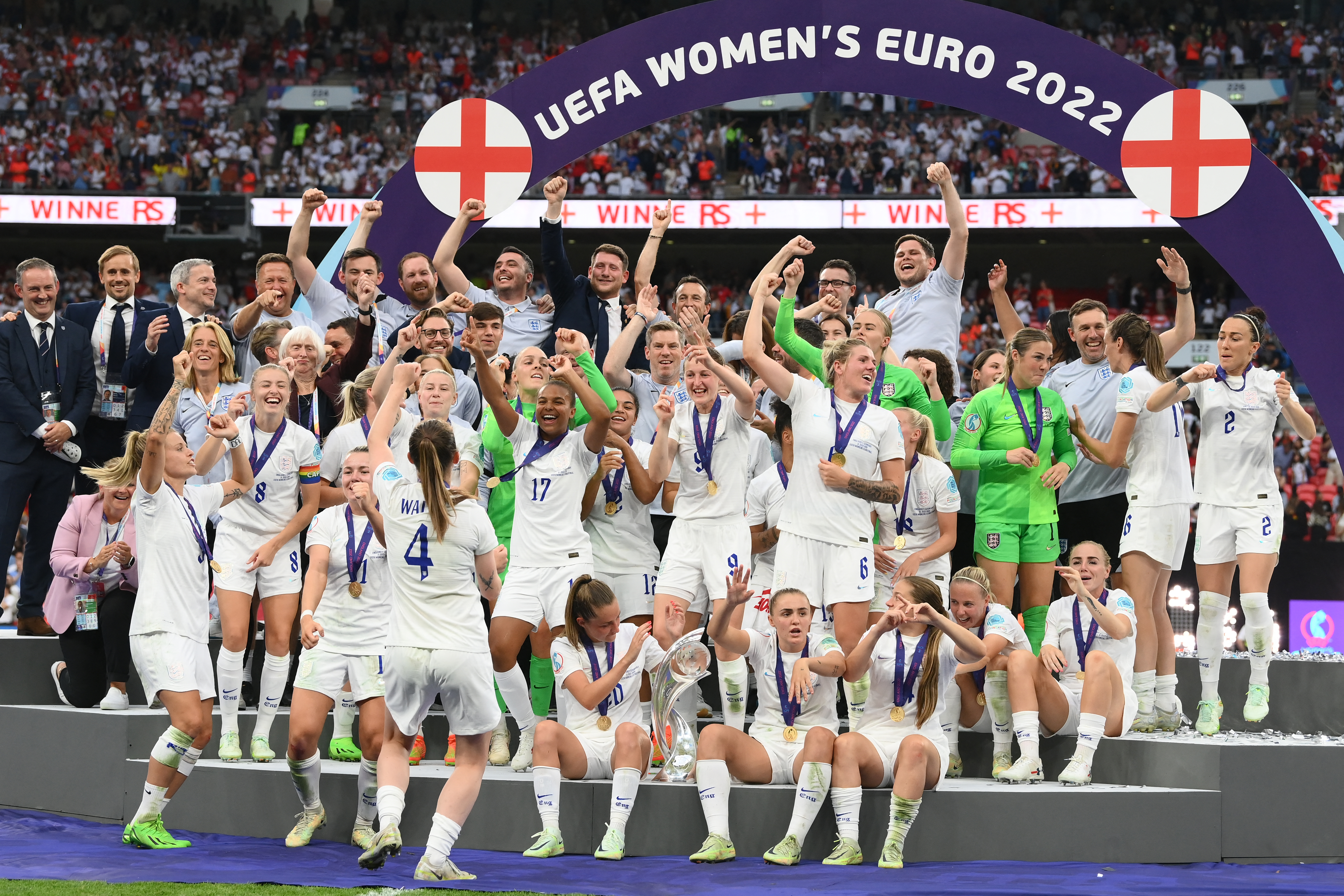 Inglaterra vence Áustria por 1x0 na abertura da Eurocopa feminina