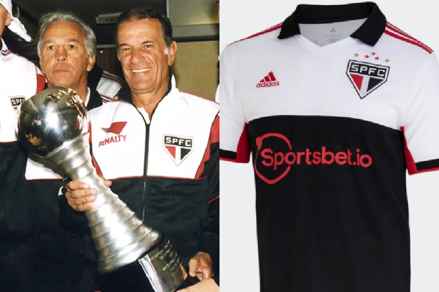 São Paulo lança camisa inspirada em agasalho do título mundial de 1992