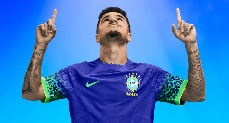 Camisa reserva da Seleção Brasileira 2022 Nike