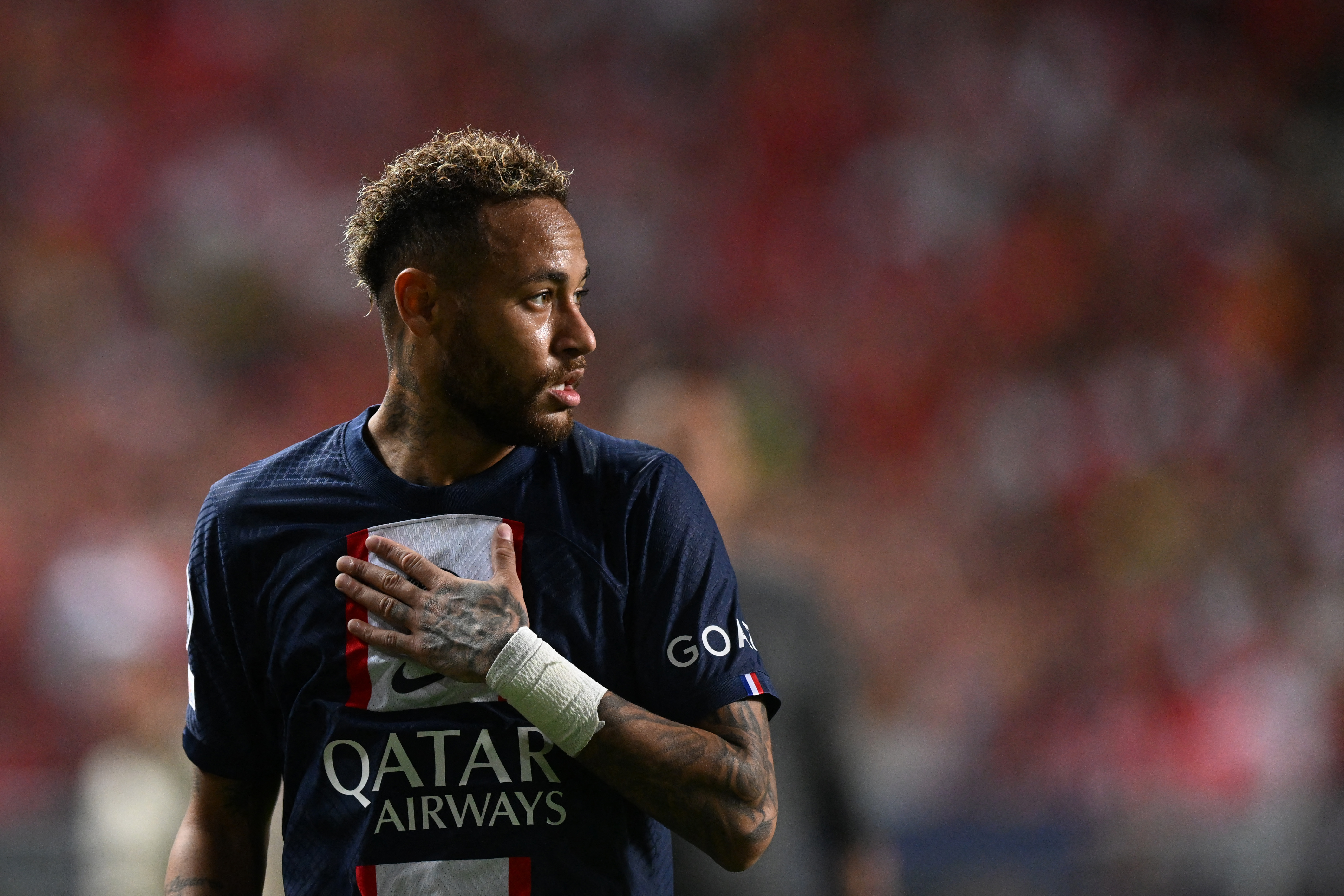 Neymar passou em branco nos últimos jogos -