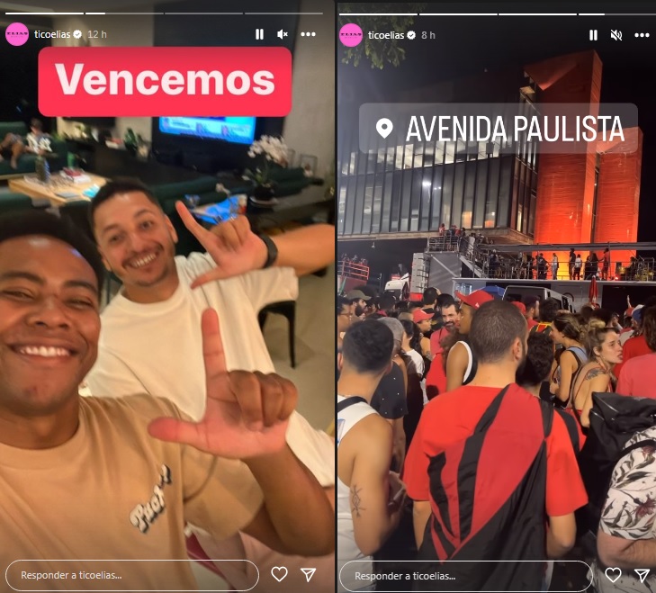 Postagens de Elias nas redes sociais Postagens de Elias nas redes sociais